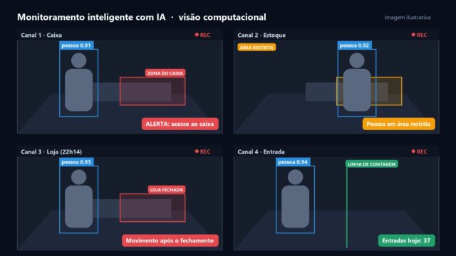 Monitoramento Inteligente de Câmeras com IA
